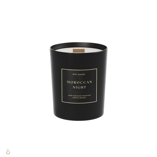 Свічка з ароматом MOROCCAN NIGHT з дерев'яним ґнотом candle-moroccan250 фото