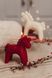 Набір свічок КОНИКИ: червоний + білий CHRISTMAS HORSE RED + WHITE фото 1