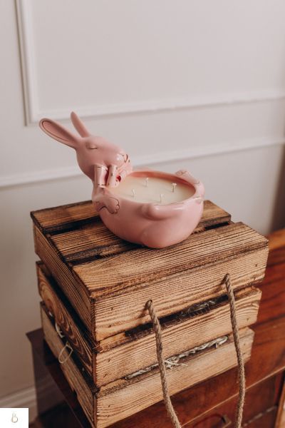 Великодній Кролик в Стильному Дерев`яному Ящику EASTER BUNNY + BOX фото