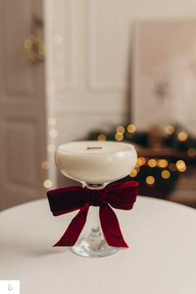 Свічка КЕЛИХ з ароматом пʼяної вишні  candle-bokal фото