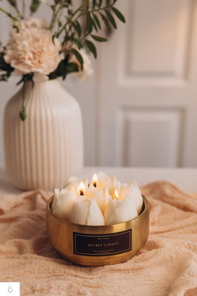 Свічка з тюльпанами з ароматами весняних квітів CANDLE TULIP 480 ML фото