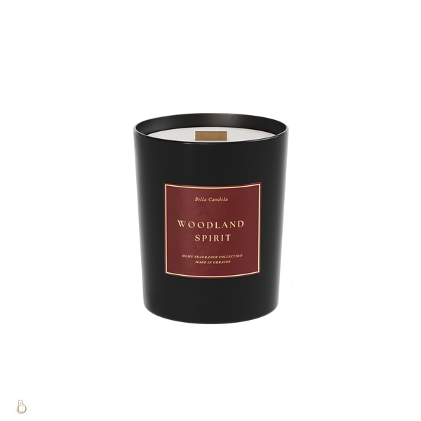 Свічка з ароматом WOODLAND SPIRIT з дерев'яним ґнотом candle-woodland250 фото