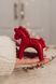 Свічка КОНИК Червоного Кольору CHRISTMAS HORSE RED фото 2